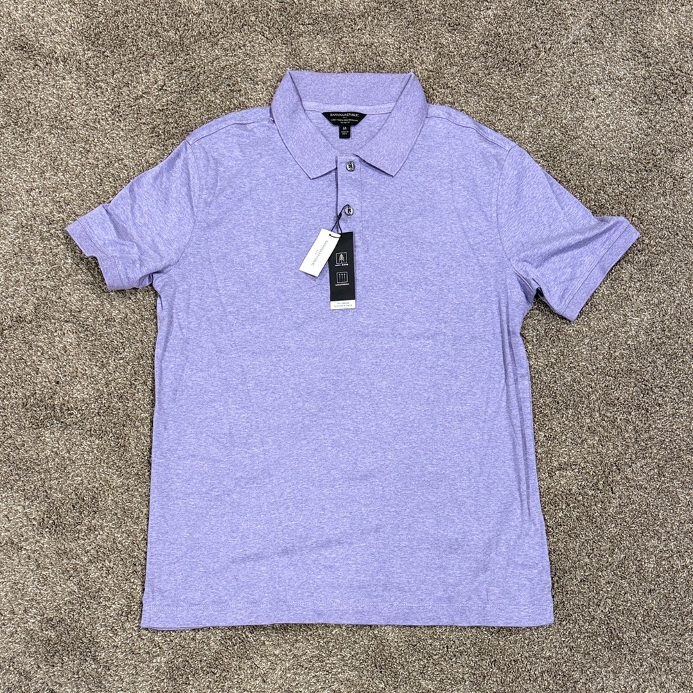 Banana Republic Light Purple Polo Shirt
